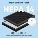 DAYETTE AIR PURIFIERS FOR HOME LARGE ROOM H14 TRUE HEPA FILTER UP TO 3000 SQ FT - Like New