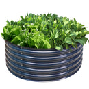 OLLE 17" TALL, 42" ROUND GARDEN BED KIT, 3.5 * 3.5 * 1.4FT - MIDNIGHT GRAY - Like New