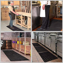 SafetyCare Interlocking Rubber Drainage Floor Mat Anti-Fatigue 24 x 16" - Brand New