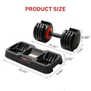 CURSOR FITNESS ADJUSTABLE DUMBBELLS, 5-IN-1 QUICK ADJUSTABLE WEIGHTS - BLACK/RED - Like New