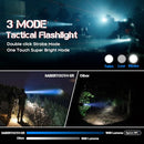 SABERTOOTH Police Tactical Flashlights 1800 High Lumen with Holster for Duty Bel - Like New