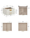 SONGMICS Jewelry Box with Glass Lid, 3-Layer Jewelry Organizer JBC239WT - WHITE - Brand New