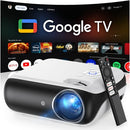 HAPPRUN OFFICIAL LICENSED GOOGLE TV SMART PROJECTOR HAPPRUN 4K UHD - BLACK - Like New