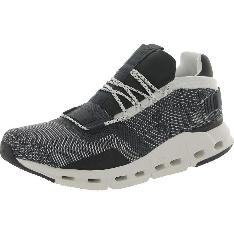 26.99265 ON CLOUDNOVA MEN'S SNEAKERS BLACK/WHITE SIZE 7.5 - Like New