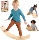 Fisher-Price Wood Montessori Toy Rockin' Balance Board - Brand New