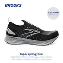 BROOKS MEN’S LEVITATE STEALTHFIT 6 NEUTRAL RUNNING SHOE 9.5 BLACK/GREY/OYSTER - Like New