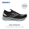 BROOKS MEN’S LEVITATE STEALTHFIT 6 NEUTRAL RUNNING SHOE 9.5 BLACK/GREY/OYSTER - Like New