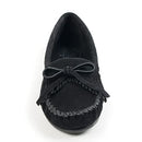 400-BLACK-6 MINNETONKA KILTY HARDSOLE WOMEN BLACK SIZE 6 - Like New