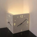 EP LIGHT Backlit Voice Activated Corner Clock, EP-CCLOCK-WH - WHITE Like New