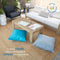ECR4KIDS JUMBO FLOOR PILLOW, 16W X 16L - TURQUOISE - Like New