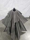 CALIFORNIA UMBRELLA 9' ROUND ALUMINUM PATIO UMBRELLA - CHARCOAL - Like New