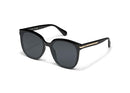 77730 QUAY WOMENS SUNGLASSES (RENT FREE) - FRAME: BLACK, LENSES: POLARIZED SMOKE - Like New