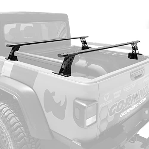 Go Rhino Cross Bars - Bed Rail Kit for Full/Mid Sized Trucks - Scratch & Dent