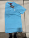 PACIFIC POLO CLUB SHORT SLEEVES POLO - SIZE: MEN M - CYAN - Brand New