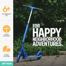 JETSON JUPITER KIDS 2-WHEEL LIGHT-UP KICK SCOOTER LED LIGHTS ON HANDLEBAR -BLUE - Like New