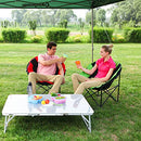 KINGCAMP OVERSIZED SAUCER ROUND CAMPING CHAIR PORTABLE PADDED KC3816 - RED - Like New