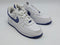 NIKE AIR FORCE 1 BY YOU CUSTOM SNEAKERS - SIZE: MEN 9.5 - WHITE/BLUE - Like New