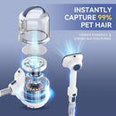 Yinole Pet Grooming Kit Vacuum Suction Dog Vacuum Shedding Grooming P50 - White Like New