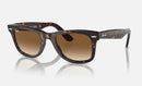 RAYBAN RB2140 ORIGINAL WAYFARER CLASSIC POLISHED TORTOISE/BROWN LENSE SUNGLASSES - Like New