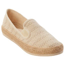 ESPIRIT WOMENS ESPRIT NADINE LOAFERS - CREAM CROCHET - SIZE: WOMEN 7 - CREAM - Like New