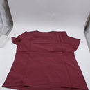 EMPIRE TREND POLYESTER SCRUBS TOP - SIZE: WOMEN MEDIUM - BURGUNDY - Brand New
