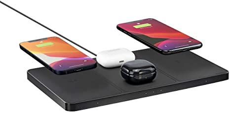 UBIO LABS HOME CHARGING CENTER 4-IN-1 WIRELESS CHARGING PAD AWC1136 - BLACK Like New