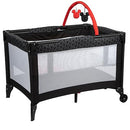 DISNEY BABY 3D ULTRA PLAY YARD WITH BASSINET BAGER PEEKING MICKEY BLACK - Like New