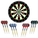 LinkVisions Sisal/Bristle Dartboard with Staple-Free Bullseye - 17.8” x1.5 - Brand New