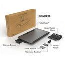 LIMITLESS INNOVATIONS TOTALDESK PORTABLE MODERN WORKSTATION AND LAP DESK BLACK Like New