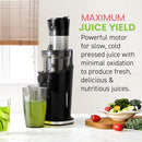 ELITE GOURMET WHOLE FRUIT 3” FEEDING CHUTE SLOW JUICER EJX017 - BLACK - Like New
