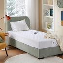 BEAUTYREST COTTON BLEND HEATED MATTRESS PAD SECURE COMFORT TECHNOLOGY - WHITE - Brand New