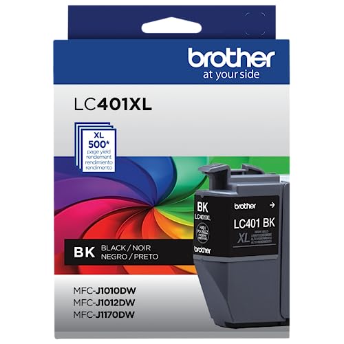 Brother Genuine LC401XLBK High Yield Black Ink Cartridge - Like New