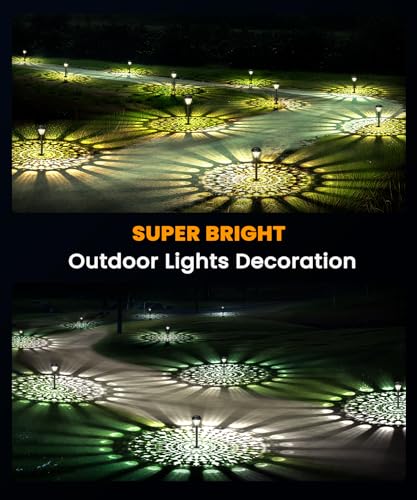 Sunow 8 Pack You Are the Light Solar Lights, Bright, Outdoor Lighting - Black - Like New