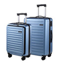 TydeCkare 2 Piece 20/24 Luggage Set, ABS+PC Hardshell, B0B42N1WV4 - Ice Blue - Brand New