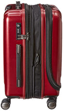 DELSY PARIS TITANIUM HARDSIDE EXPANDABLE CARRY-ON 19 INCH - CHERRY RED - Brand New