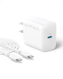 Anker 20W USB C Fast Wall Charger Block 5 ft Cable Included A2347 - WHITE - Like New