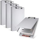 PerKoop 4 Pcs Aluminum Clipboard with Storage Folder Form Holder - B0C1CDR7CC - Brand New