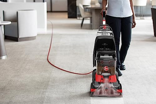 HOOVER COMMERCIAL POWERSCRUB XL SPOT, UPRIGHT SHAMPOO, CH68000V - BLACK/RED - Like New