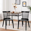 Windsor Chairs Set of 2, Farmhouse Spindle Back Dining Chairs with Bentwood Legs - Like New