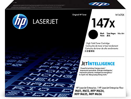 HP 147X HIGH YIELD BLACK ORIGINAL LASERJET TONER CARTRIDGE W1470X BLACK Like New