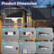 BRIGHTEVER SOLAR FENCE LIGHTS OUTDOOR 12-PACK LED SOLAR POWERED DECK - WHITE - Like New