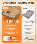 LENMEN GRAPHENE-INFUSED HEATING 3X DEEPER PAIN RELIEF WEIGHTED HP006 - BLUE - Like New