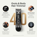 MANSCAPED THE LAWN MOWER 4.0 ELECTRIC GROIN HAIR TRIMMER The Ball® - BLACK - Like New