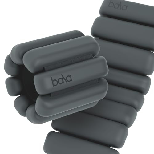 Bala adjustable ankle wrist weights 2pc, silicone sleeve, blue - Scratch & Dent