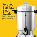 Hamilton Beach Commercial Coffee Urn 60 Cup D50065 16 - Polished Stainless Steel - Like New