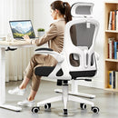 FINATI ERGONOMIC OFFICE CHAIR MESH DESK ADJUSTABLE HEADREST LUMBAR - BLACK - Like New