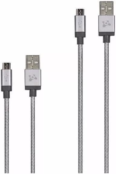 Ubio Labs PWB1026 6000mah Capacity Power Bank for Mobile Phone 2-Pack - Silver - Like New