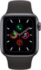 For Parts: Apple Watch Series 5 44mm Space Gray Aluminum Case Black CRACKED SCREEN/LCD