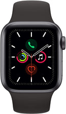 For Parts: Apple Watch Series 5 44mm Space Gray with Black Band CAN'T INSTALL MACOS