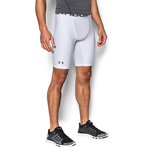 1289568 Under Armour Men's HeatGear Armou 2.0 9-inch Compression White S - Brand New